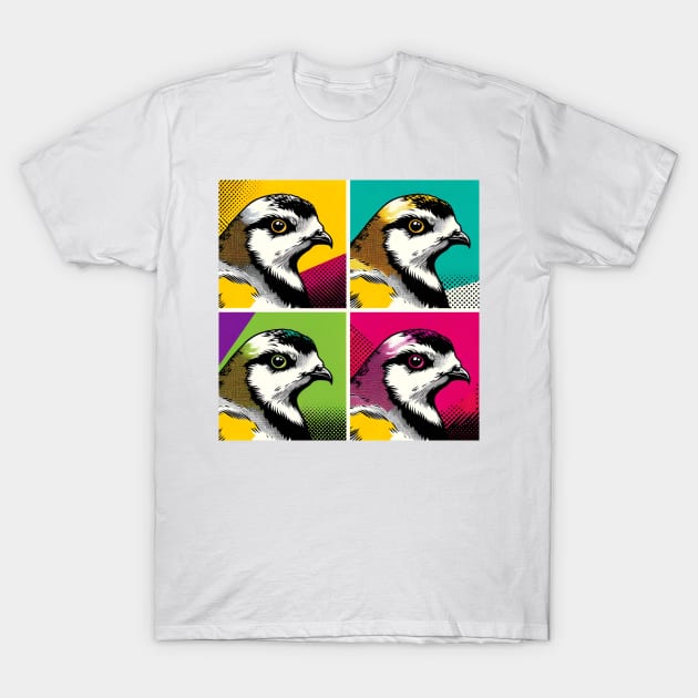 Pop Art Ptarmigan - Alpine Avian Fashion Statement T-Shirt by PawPopArt